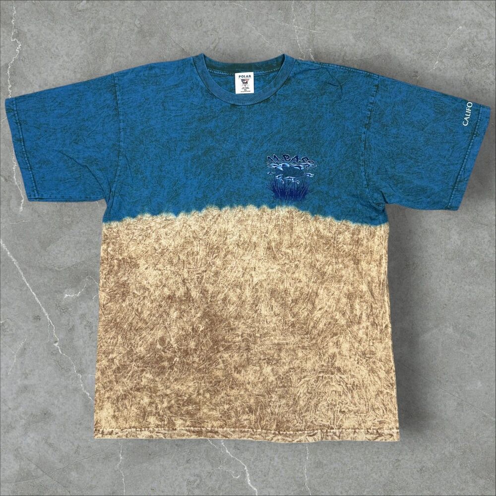 Vintage Y2K Polar Graphics Gardner Collection Split Tie Dye 11 Bass Fishing - XL